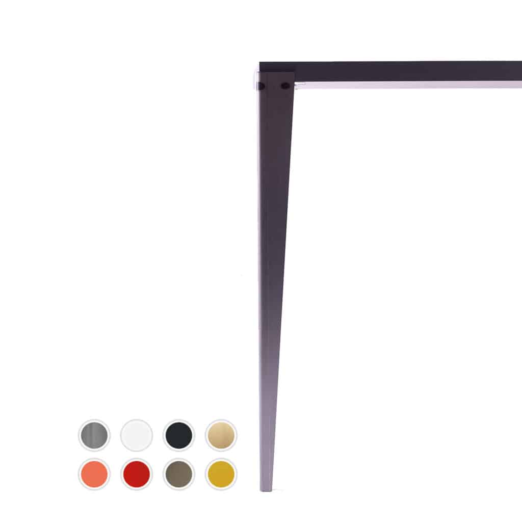 pied de table haute tolx acier