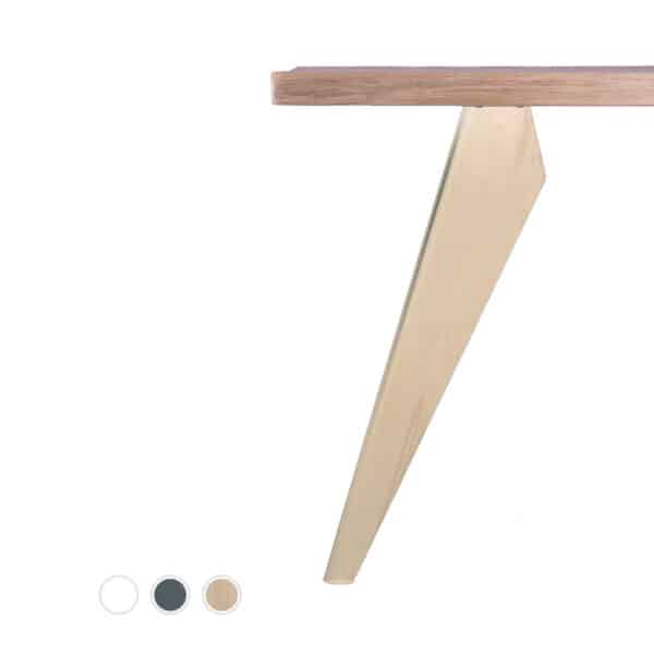 gamba per tavolo in legno proow 71 faggio