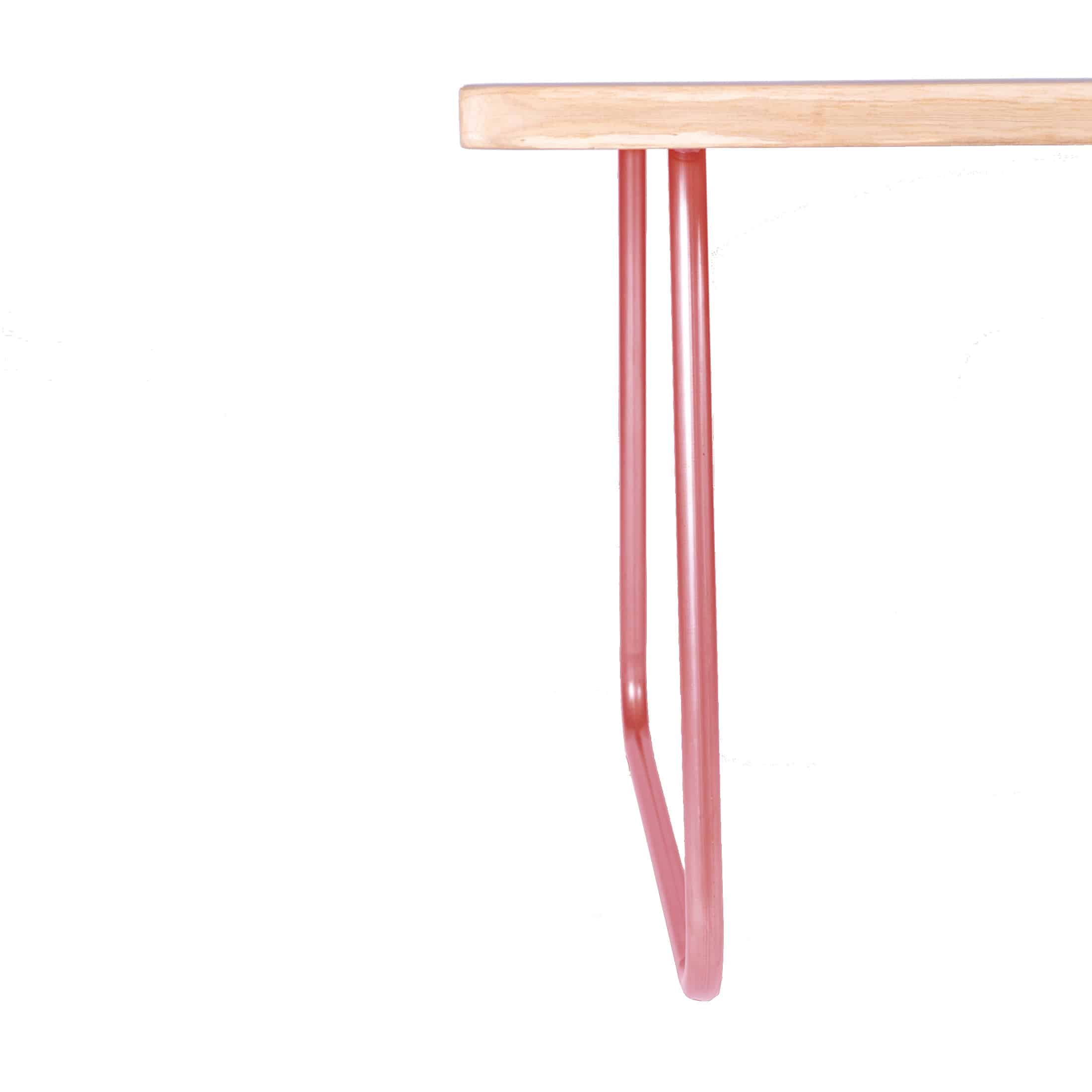 pied table haute rouge tubo