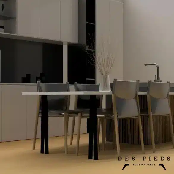 Pieds d'îlot de cuisine