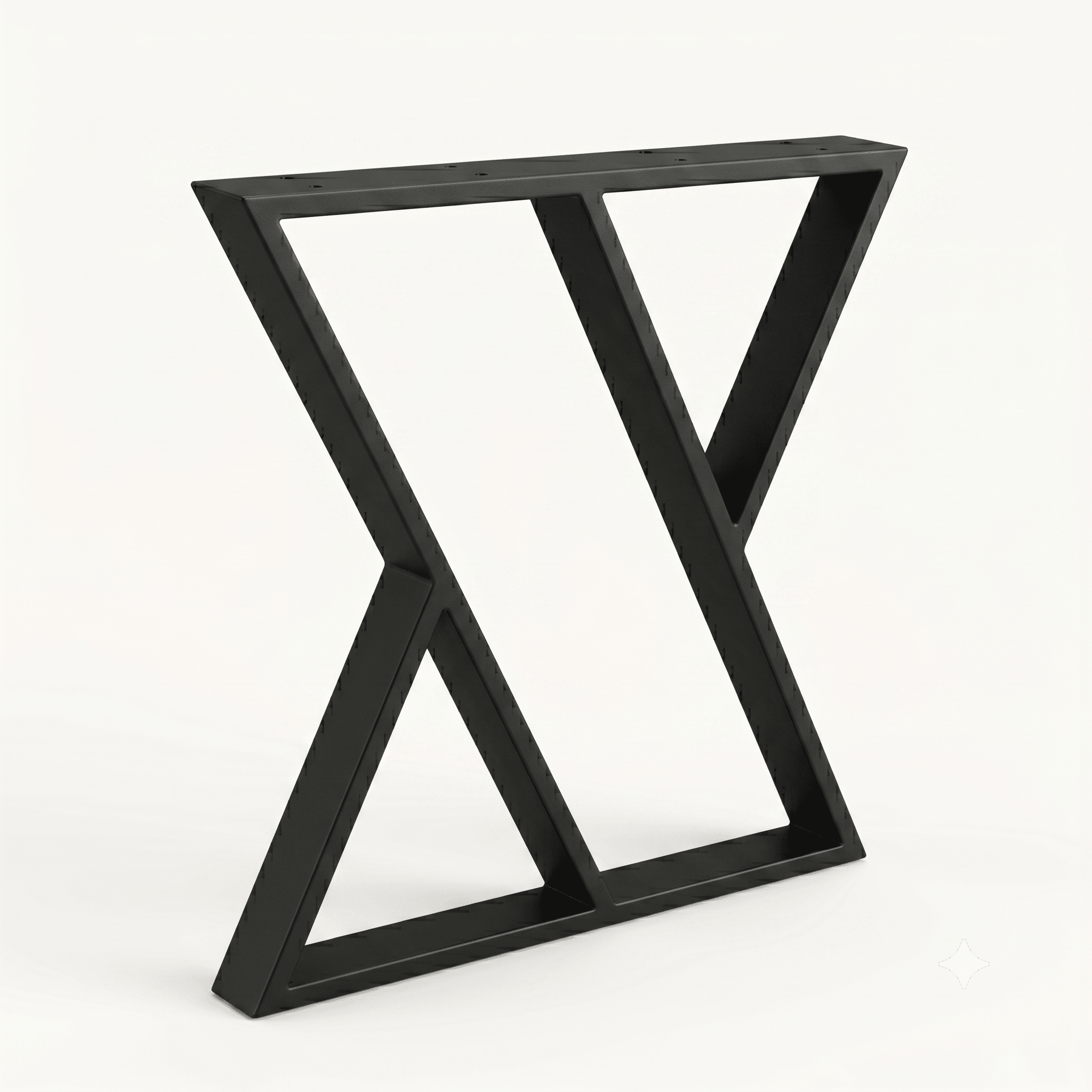 Artémis – pied de table métal sablier déstructuré – 71 cm