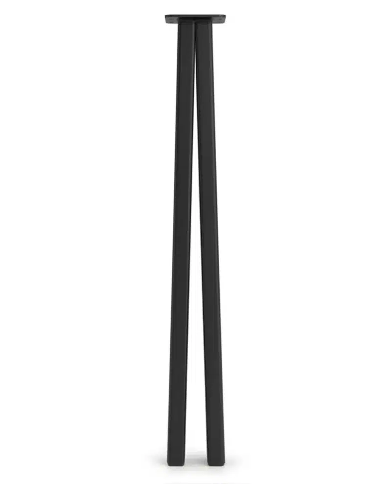 Chronos, finition Noir mat fine texture RAL 9005, hauteur 110cm, largeur